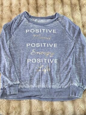 Miken Light Blue Heather Pullover Sweatshirt